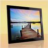 Bonito Slimline Profile Picture Frame 40 x 40 cm, Black High Gloss, Poster and Puzzle Frame with Anti-Glare Acrylic Glass view 4