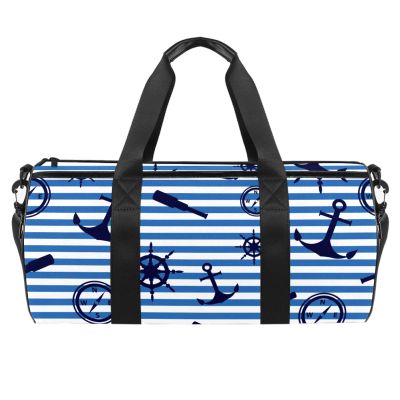 LAZEN Anchor Control Wheel Spyglass Travel Duffle Bag
