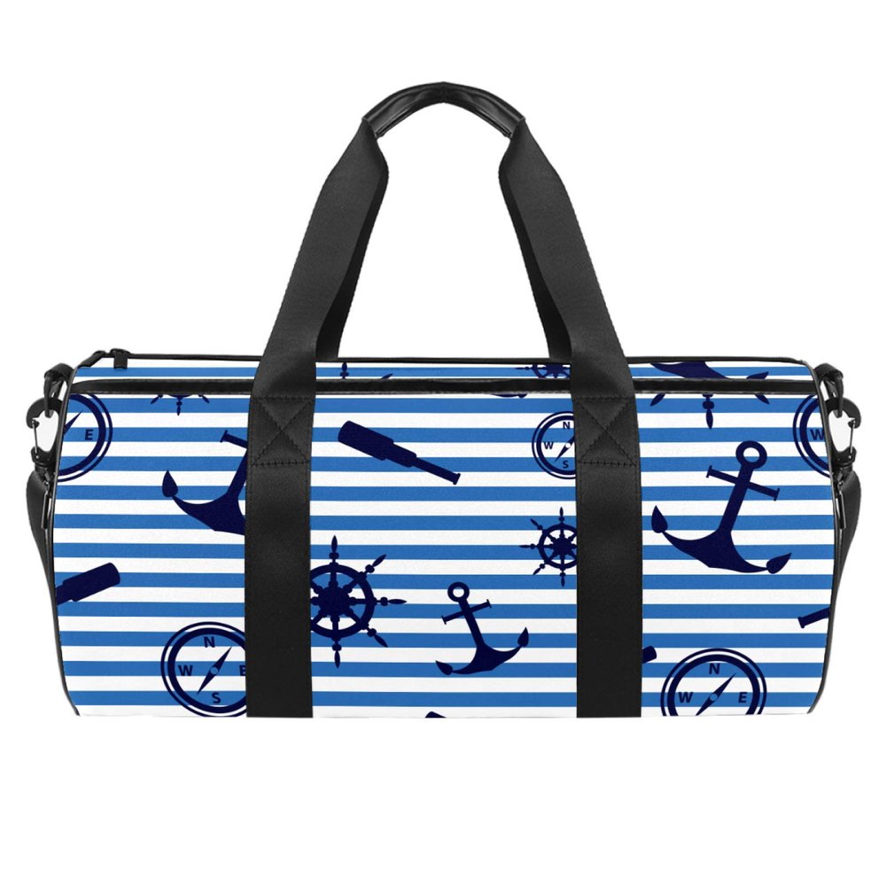 LAZEN Anchor Control Wheel Spyglass Travel Duffle Bag