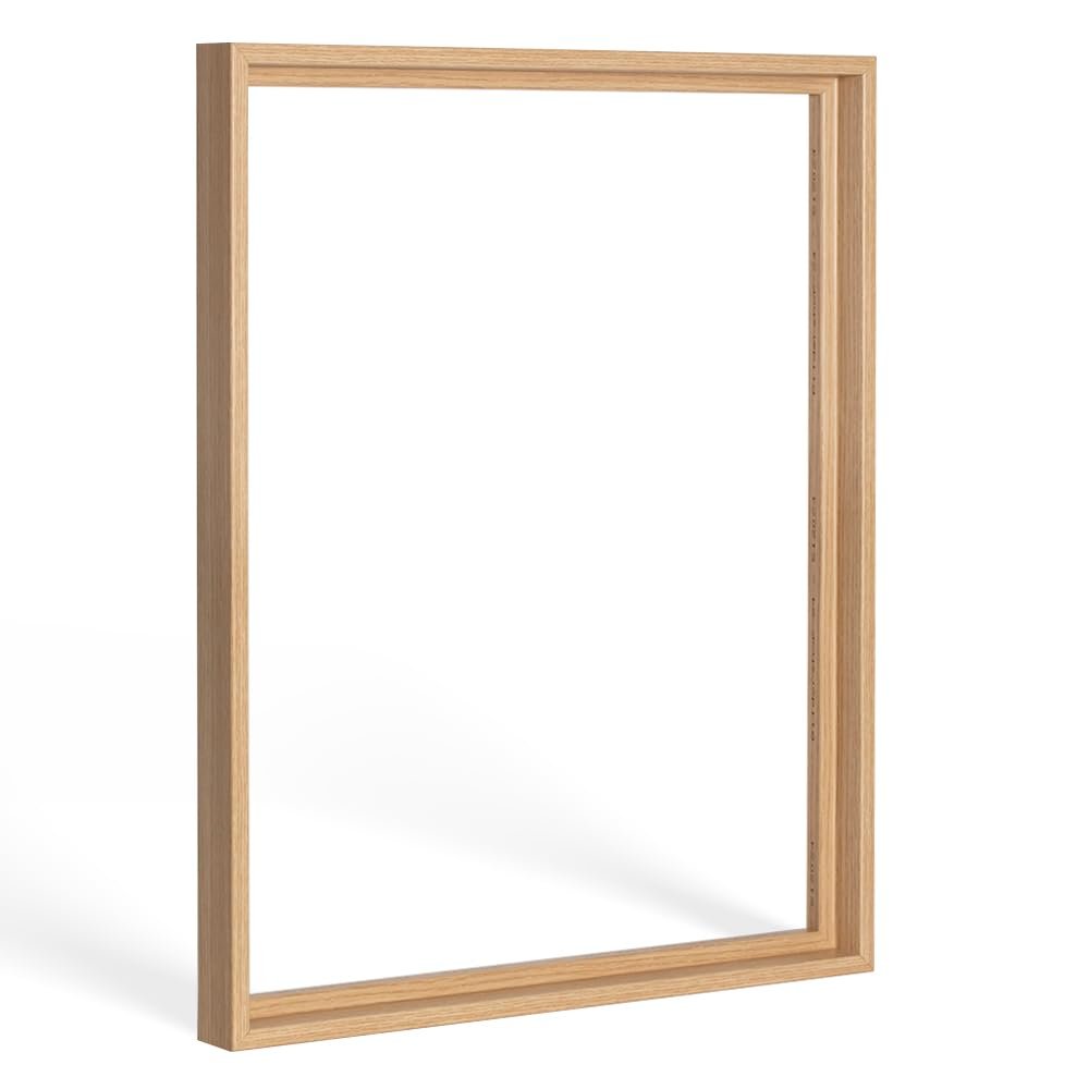 Bildershop-24 Lemgo Shadow Gap Frame for Canvas, 70 x 70 cm, Natural Oak Decor