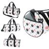 LAZEN Pretty Cat Pattern Sports Gym Duffle Tote Bag view 3