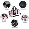 LAZEN Butterfly Pink Sports Gym Duffle Tote Bag for Men, Women & Girls view 2