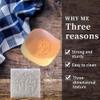 WonDerfulC Handmade Natural Resin Mini Soap Stamp DIY Resin Soap Pad (Wood Grinder) view 2