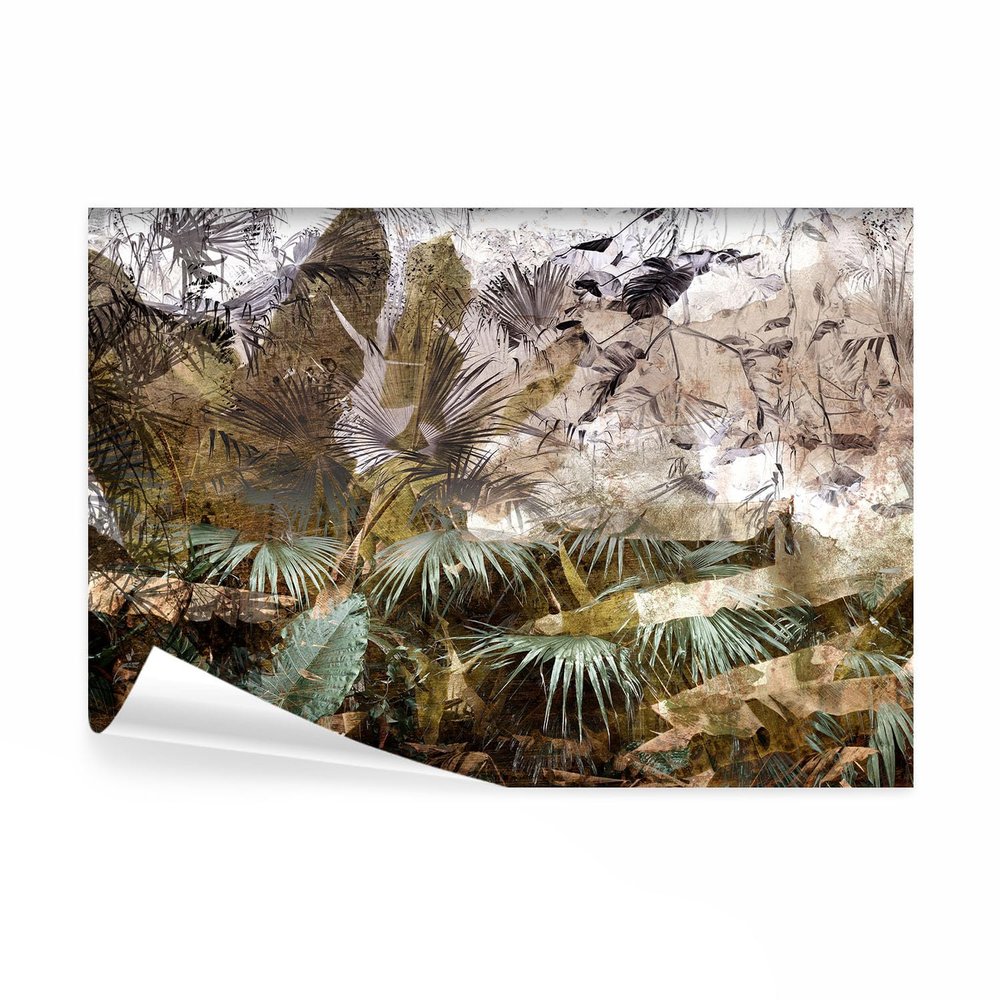 decomonkey Self-Adhesive Photo Wallpaper, Plants, 245 x 175 cm, Leaves and Foliage