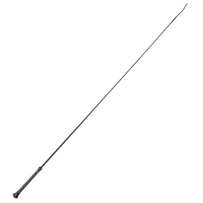 PFIFF 102928 Dressage Whip, Fiberglass Core, Two-Tone Rubberized Handle, Black, 120 cm