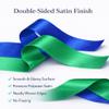 Trimming Shop 50mm x 10m Double-Sided Satin Ribbon, Purple view 3
