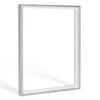 Bildershop-24 Lemgo Shadow Gap Frame for Stretched Canvas, 100 x 100 cm, White/Gray Antique view 1