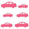 Pink Wooden Car V2 – Craft Decoration, 3–50 cm, Pack of 50, Width: 22 cm view 2
