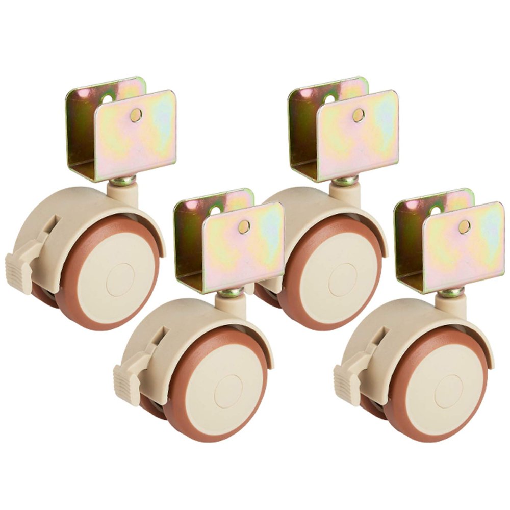 GUAWJRZDP 4-Pack Swivel Casters with Brakes