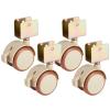 GUAWJRZDP 4-Pack Swivel Casters with Brakes view 1