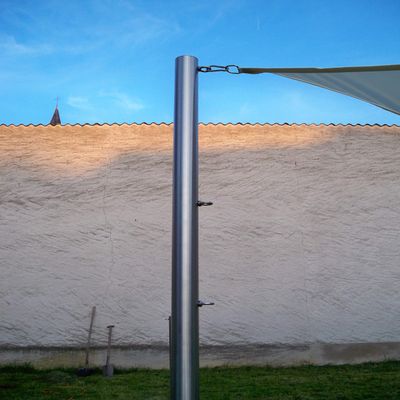 SchneckMetall Stainless Steel Sun Sail Mast 60/2.5 m, 2–3 mm, 75 cm Sleeve
