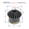 1 Pc 1 Module 40-Tooth Bevel Gear Milling Machine, 41 mm Outer Diameter, 22 mm Overall Height, Low-Carbon Steel, 1:1 Transmission Ratio view 4