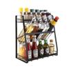 Ding&ng 3-Tier Vertical Kitchen Spice Rack, Black, 35 × 18 × 38 cm view 1