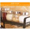 Ding&ng 3-Tier Vertical Kitchen Spice Rack, Black, 35 × 18 × 38 cm view 4