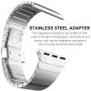 Miimall Stainless Steel Band for Apple Watch, 49/45/44/42 mm, Silver view 4