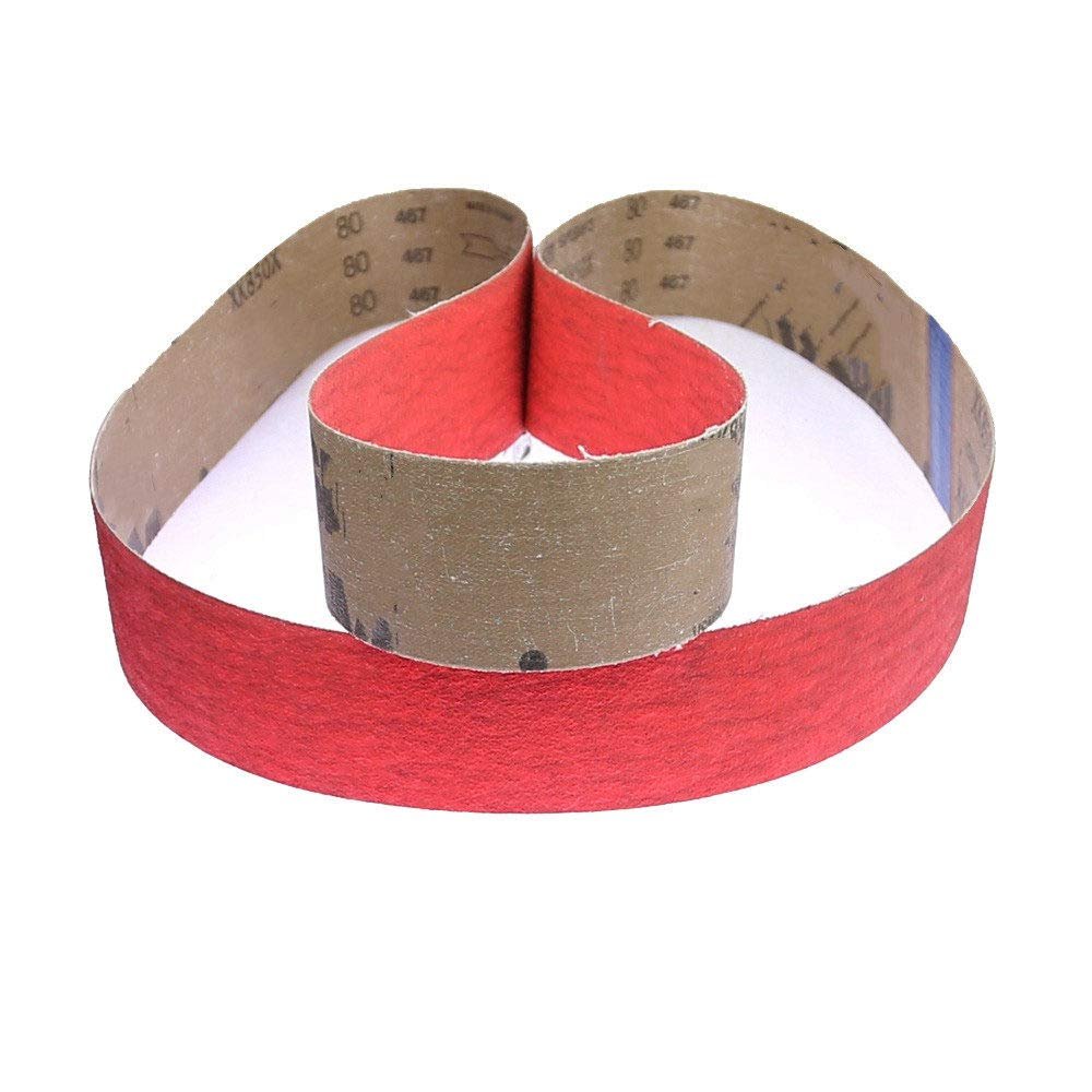 1-Piece Ceramic Sanding Belt for Ultra-Hard Steel, 686 x 50 mm, P120