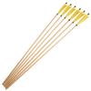 SHARROW 12-Piece 31-Inch Wooden Arrows with 5-Inch Natural Feathers, Yellow view 4