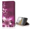 KX-Mobile Flip Case for Samsung Galaxy A21s, Magnetic, Design 593 Abstract Red Blossom view 1