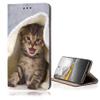 KX-Mobile Case for Samsung Galaxy A12, Smart Magnet, Motif 445 Cat in Blanket view 1