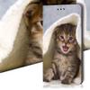 KX-Mobile Case for Samsung Galaxy A12, Smart Magnet, Motif 445 Cat in Blanket view 2