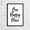 JasonCarlMorgan Winster Creations Our Happy Place Wall Decor, Quote, A3, Standard view 1