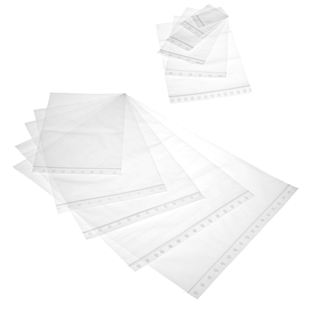 WPTrading – 3,000 Extra-Strong Resealable Zip Bags, 90 µm, 200 x 300 mm
