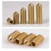 BOZONLI Brass Cone-Point Hex Socket Set Screws, M3 x 10 mm, 30-Pack view 2