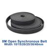 ZHaonan HTD 8M Open-Ended Timing Belt, 10/15/20/25/30/40 mm Wide view 2