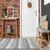 rugsx Wood Holz Tafel Anti-Slip Rug Runner, Gray, 100 x 320 cm view 2