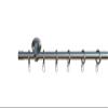 tilldekor Andrax Curtain Rod, Stainless Steel Look, 12 mm, 290 cm, Complete Set view 1
