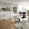 Stella Trading JASMIN Filing Cabinet, Light Pine/Artisan Oak Look, 2 Doors, 86 x 127 x 38 cm view 2