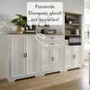 Stella Trading JASMIN Filing Cabinet, Light Pine/Artisan Oak Look, 2 Doors, 86 x 127 x 38 cm view 4
