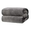 DZYP Soft Flannel Fleece Blanket, Dark Gray, 150 x 200 cm view 1