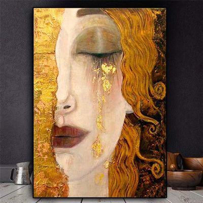 DIY 5D Diamond Painting Full Kit, Gustav Klimt “Tears,” 40 × 50 cm