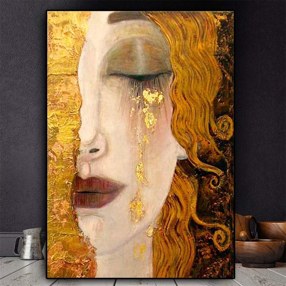 DIY 5D Diamond Painting Full Kit, Gustav Klimt “Tears,” 40 × 50 cm