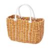 Woven Plastic Shopping Basket with Handles view 1
