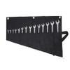 Black 16 oz Waxed Canvas Tool Roll for Metric and SAE Wrenches view 1