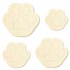 Wooden Dog Paw – Decorative Craft Shape, 3–50 cm, Pack of 25, 7 cm Wide view 2