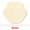 Wooden Dog Paw – Decorative Craft Shape, 3–50 cm, Pack of 25, 7 cm Wide view 3
