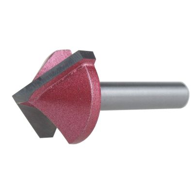 Pangocho Jinchao 1-Piece 90° V-Groove CNC Router Bit, Solid Carbide, 6 mm Shank, 6 × 16 mm