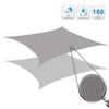 YAOYI Rectangular Waterproof Sun Shade Sail, Khaki, 3 x 6 m view 3