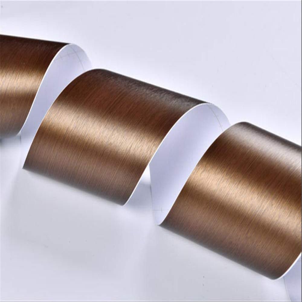 Guest Ruyunlai Self-Adhesive Wallpaper Border, Brushed Bronze Gold, 30 cm x 500 cm