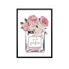 YQHWLKJ Modern Pink Perfume Bottle Canvas Wall Art Poster, Unframed view 1
