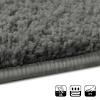 Floordirekt Barcelona Shaggy Bedside Runner Set - 3-Piece - Curly Shaggy Look - Gray (W: 67 cm | L: 1 x 250 cm + 2 x 140 cm) view 3