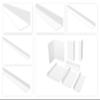 HEXIM Unequal-Leg PVC Angle Profile, White, 120 × 25 mm view 1