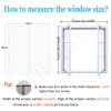 Magnetic Window Screen, Self-Closing Fly Curtain, White, 35 x 76 in (90 x 195 cm) view 2