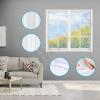 Magnetic Window Screen, Self-Closing Fly Curtain, White, 35 x 76 in (90 x 195 cm) view 4