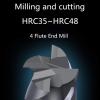 Pangocho Jinchao Tungsten Steel End Mill Router Bits, 1/2/3 mm, HRC50, 4 Flute, 5×6D×50L view 4