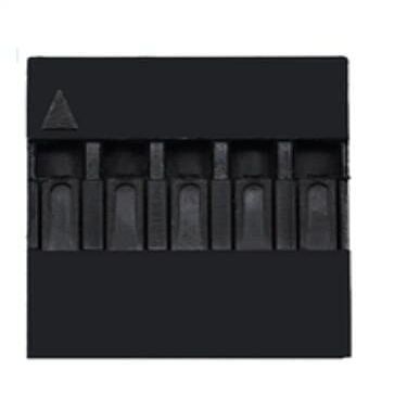 Reland Sun 100-Piece 2.54 mm 1x5P Female Dupont Connector Housing