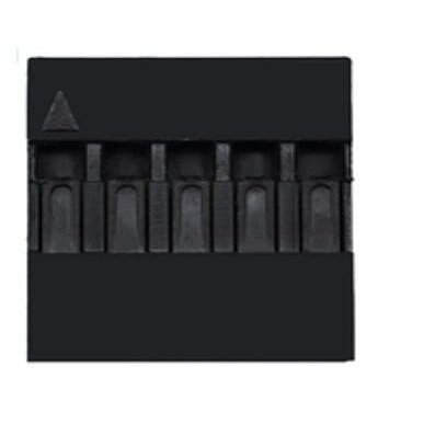 Reland Sun 100-Piece 2.54 mm 1x5P Female Dupont Connector Housing